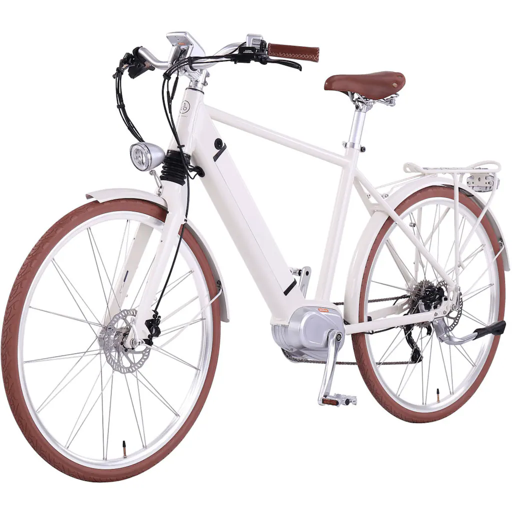 eGO Movement E-Bike »Classic 25 Cäsar Herren 54 cm Weiß 28"« 10 Gang Shimano Deore Mittelmotor 250 W Pedelec Elektrofahrrad für Damen u. Herren Cityrad auf Rechnung online kaufen VIP-Rabatte
