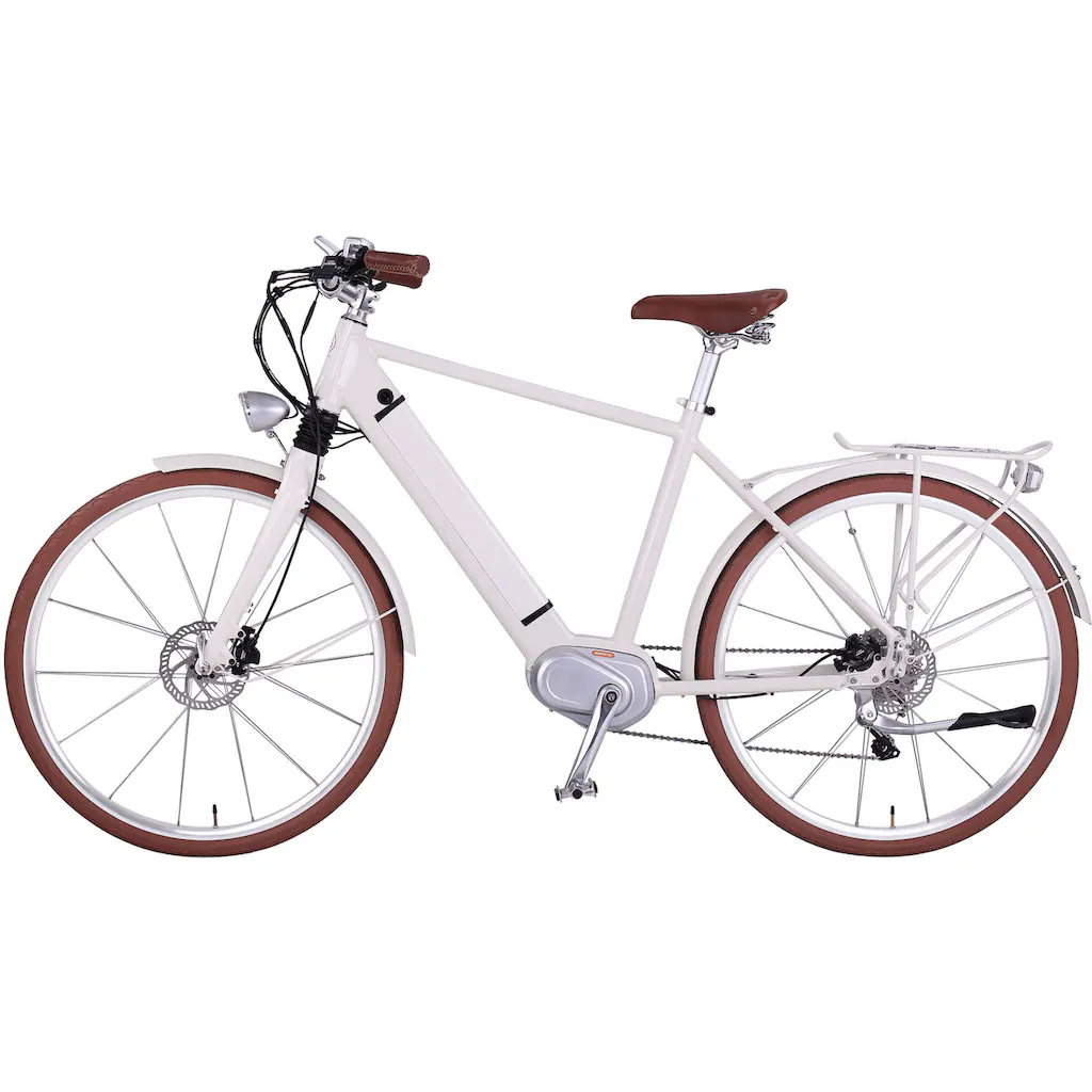 eGO Movement E-Bike »Classic 25 Cäsar Herren 54 cm Weiß 28"« 10 Gang Shimano Deore Mittelmotor 250 W Pedelec Elektrofahrrad für Damen u. Herren Cityrad auf Rechnung online kaufen VIP-Rabatte
