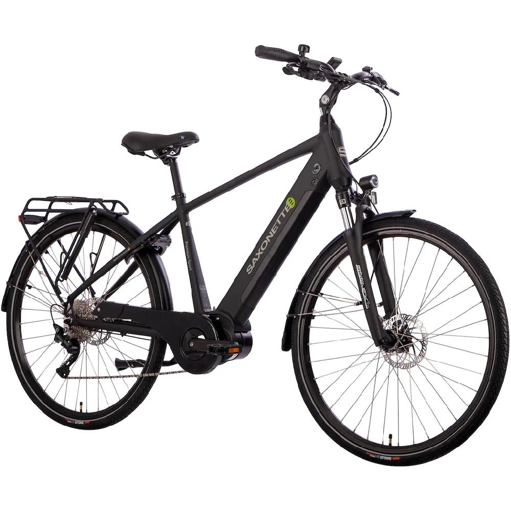 SAXONETTE E-Bike »Premium Sport (Diamant)« 10 Gang Mittelmotor 250 W Pedelec Elektrofahrrad für Herren Trekkingrad auf Rechnung online bestellen Kostenlose Rückgabe