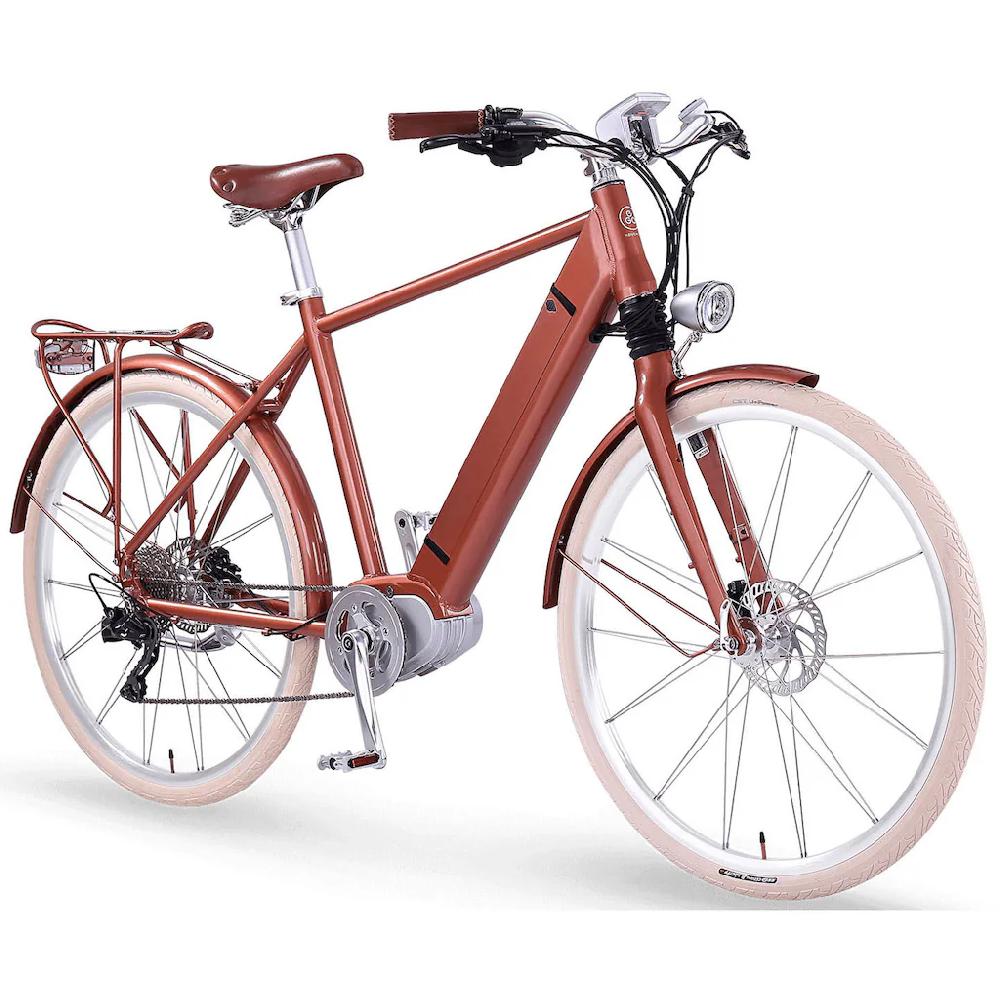 eGO Movement E-Bike »Classic 25 Cäsar Herren 54 cm Bronze 28"« 10 Gang Shimano Deore Mittelmotor 250 W Pedelec Elektrofahrrad für Damen u. Herren Cityrad auf Rechnung bestellen JETZT KAUFEN