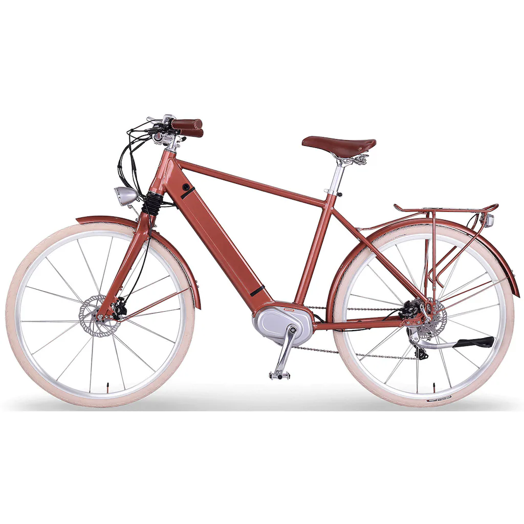 eGO Movement E-Bike »Classic 25 Cäsar Herren 54 cm Bronze 28"« 10 Gang Shimano Deore Mittelmotor 250 W Pedelec Elektrofahrrad für Damen u. Herren Cityrad auf Rechnung bestellen JETZT KAUFEN