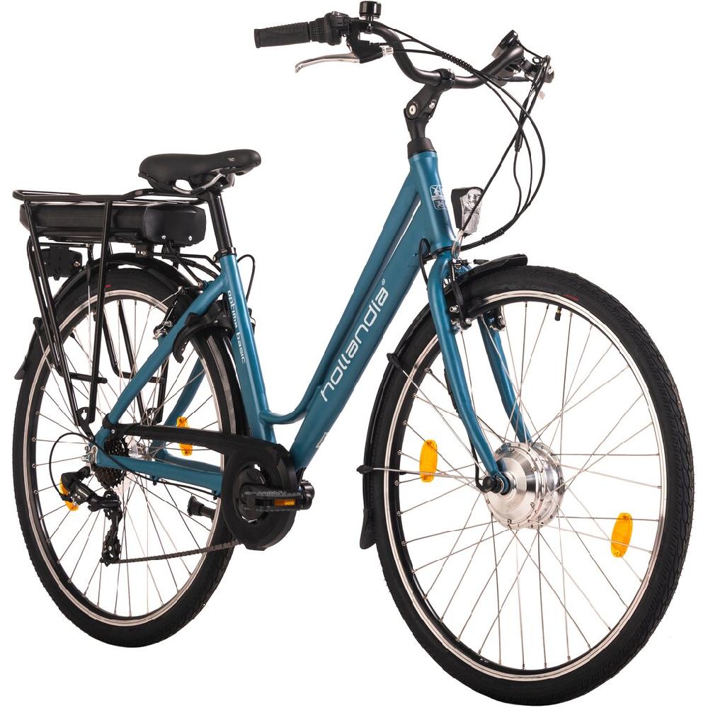 Hollandia E-Bike »Optima Basic« 7 Gang Shimano Tourney Frontmotor 250 W Pedelec Elektrofahrrad für Damen u. Herren Cityrad Bis zu 50% Rabatt