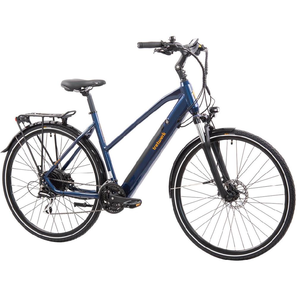 Tretwerk E-Bike »Seville 5.0« 24 Gang Shimano Heckmotor 250 W Pedelec Elektrofahrrad für Damen u. Herren Trekkingrad auf Rechnung Bis zu 60% Rabatt