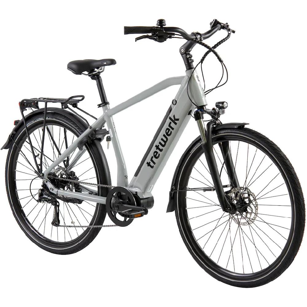 Tretwerk E-Bike »Sonic« 8 Gang Shimano Acera M3020 SGS Mittelmotor 250 W Pedelec Elektrofahrrad für Damen u. Herren Trekkingrad Sonderangebot der Fabrik