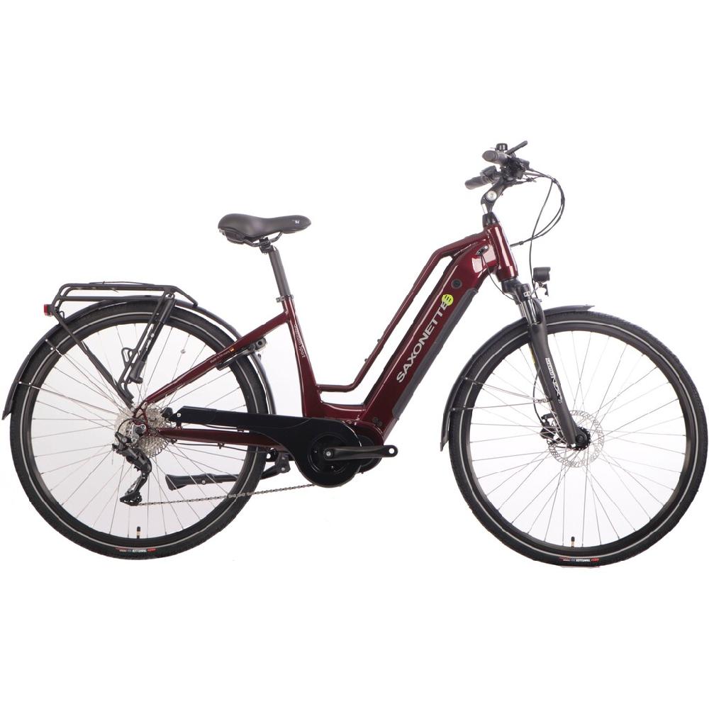SAXONETTE E-Bike »Quantum Sport« 10 Gang Shimano Mittelmotor 250 W Pedelec Elektrofahrrad für Damen u. Herren Trekkingrad Nur noch ein Tag übrig