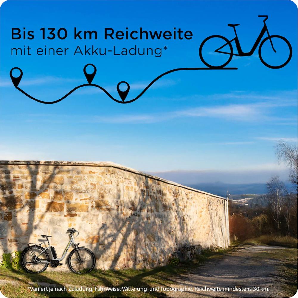Zündapp E-Bike »X300« 7 Gang Shimano Nexus Mittelmotor 250 W Pedelec Elektrofahrrad für Damen u. Herren Cityrad auf Raten Speichern exportieren