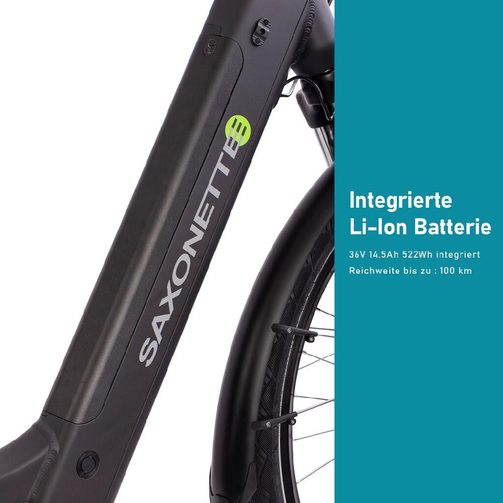 SAXONETTE E-Bike »Premium Sport (Trapez)« 10 Gang Mittelmotor 250 W Pedelec Elektrofahrrad für Damen Trekkingrad Rabatte dieses Monats