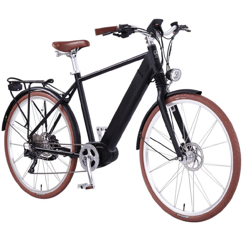 eGO Movement E-Bike »Classic 25 Cäsar Herren 54 cm Schwarz 28"« 10 Gang Shimano Deore Mittelmotor 250 W Pedelec Elektrofahrrad für Damen u. Herren Cityrad Auslauf