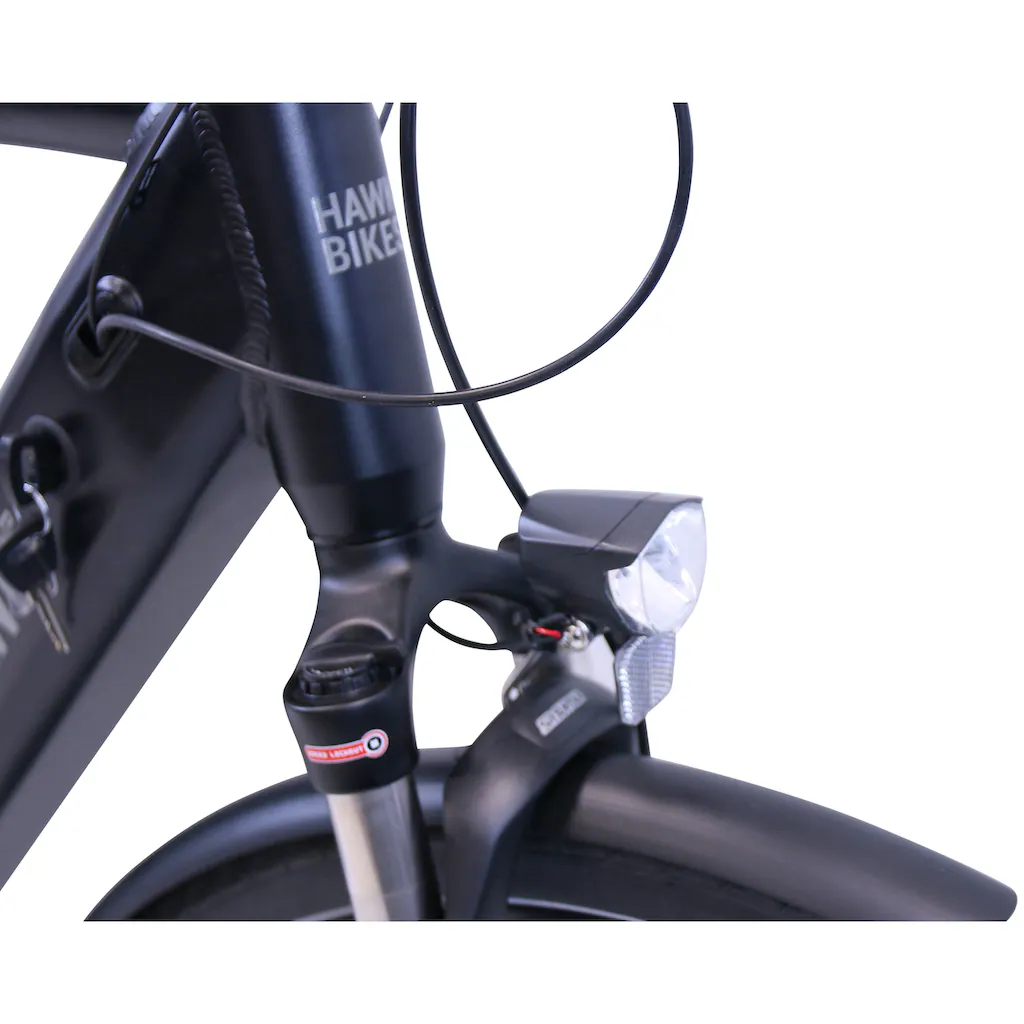 HAWK Bikes E-Bike »eTrekking Integrated Gent STEPS« 9 Gang Shimano Alivio 9-Gang Mittelmotor 250 W Pedelec Elektrofahrrad für Damen u. Herren Trekkingrad auf Raten im Angebot