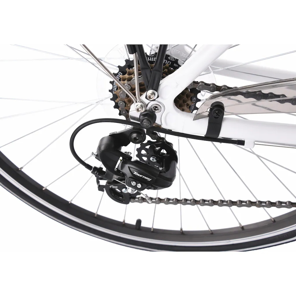 KS Cycling Trekkingrad »Metropolis« 21 Gang Shimano Tourney Schaltwerk Kettenschaltung für Damen Kettenschaltung Rabatt
