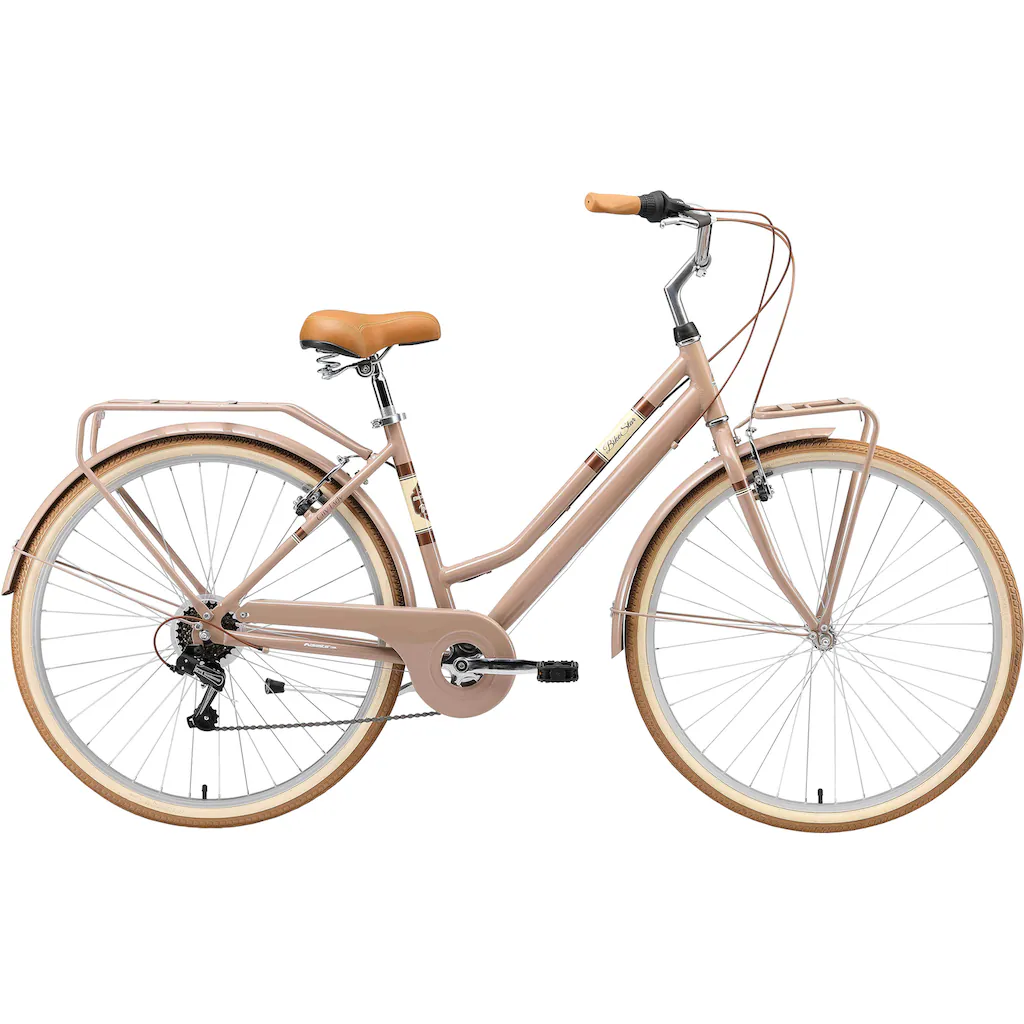 Bikestar Cityrad 7 Gang Shimano RD-TY21 Schaltwerk Kettenschaltung für Damen Kettenschaltung auf Rechnung bestellen Blitzangebot