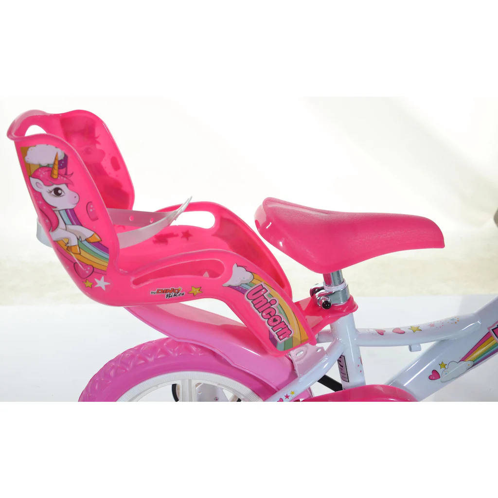 Dino Kinderfahrrad »Unicorn Einhorn« 1 Gang mit Stützrädern Korb und Puppensitz Neuheiten