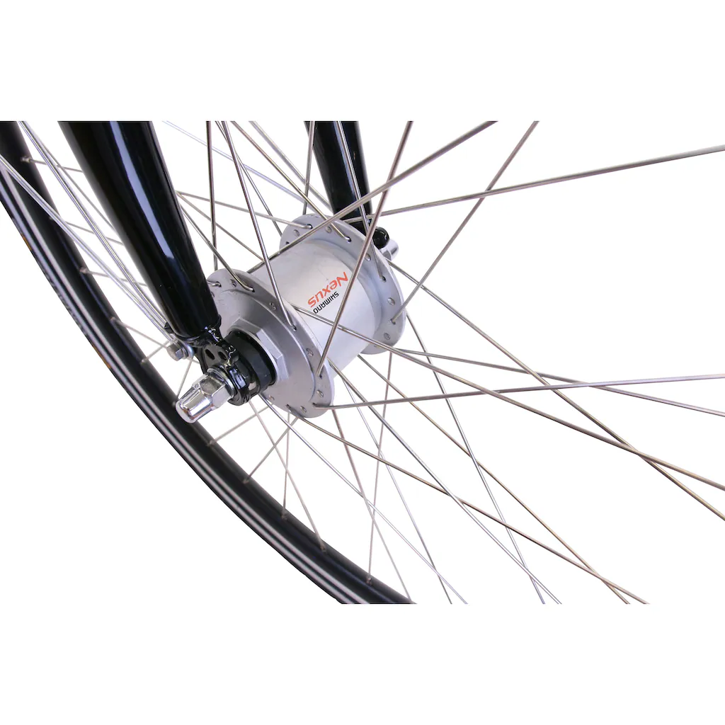 HAWK Bikes Cityrad »City Wave Deluxe Plus White« 7 Gang Shimano Nexus Schaltwerk für Damen und Herren auf Rechnung kaufen Kostenloser Versand international