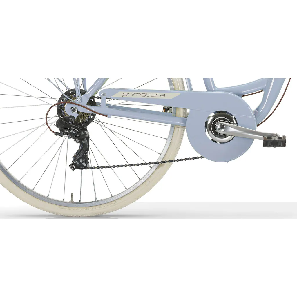 MBM Cityrad »NEW Primavera« 6 Gang Shimano TY300 Schaltwerk Kettenschaltung für Damen Kettenschaltung Auslauf