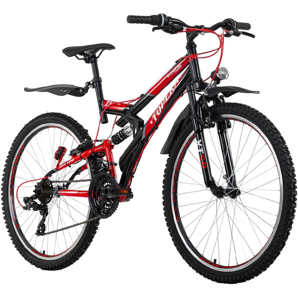 KS Cycling Mountainbike »Topeka« 21 Gang Shimano Tourney Schaltwerk Kettenschaltung für Damen und Herren Kettenschaltung Fabrik Onlineshop