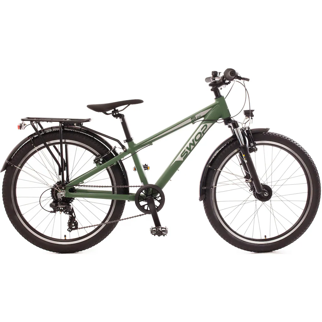 Bachtenkirch ATB »24" "SWOP" Jugendfahrrad matt-grün mit Federgabel« 8 Gang Shimano Shimano-TX Schaltwerk Kettenschaltung für Damen und Herren Kettenschaltung auf Raten Günstig kaufen