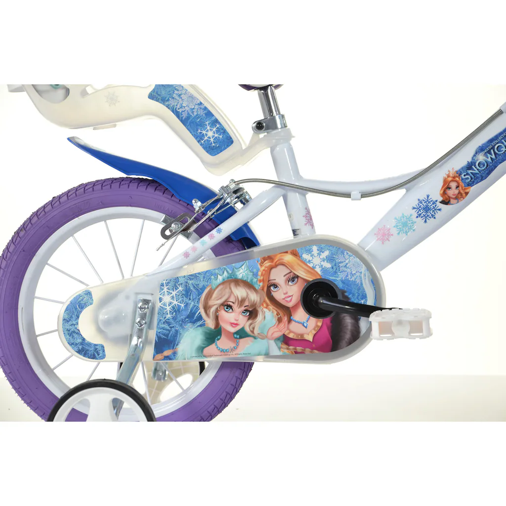 Dino Kinderfahrrad »Snow Queen Eiskönigin« 1 Gang mit Stützrädern Korb und Puppensitz auf Rechnung online bestellen Online Shopping
