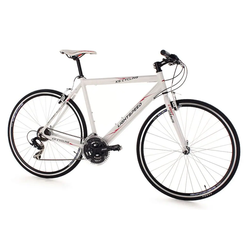 KS Cycling Fitnessbike »Lightspeed« 21 Gang Shimano Tourney RD-TX 35 Schaltwerk Kettenschaltung für Damen und Herren Kettenschaltung auf Raten Osterangebot