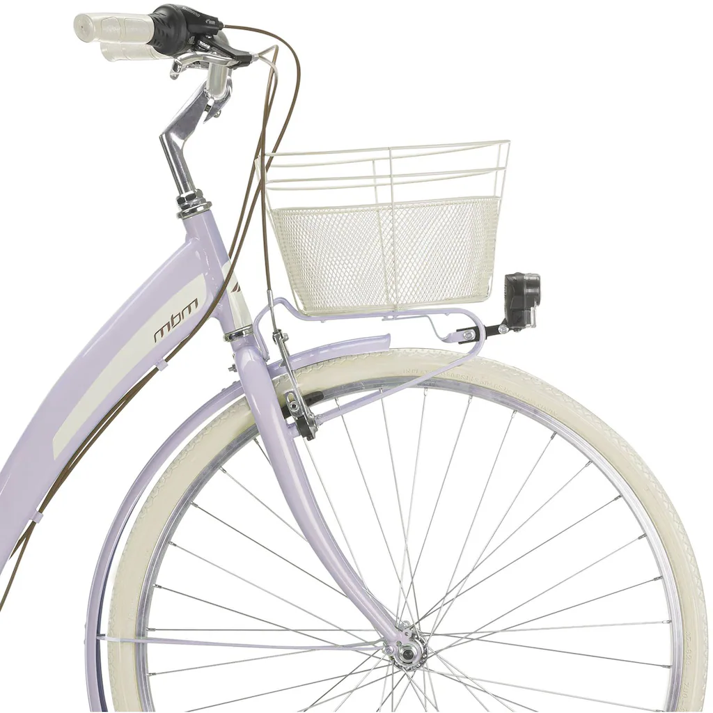 MBM Cityrad »NEW Primavera« 6 Gang Shimano TY300 Schaltwerk Kettenschaltung für Damen Kettenschaltung auf Rechnung bestellen Letzte 2 Tage