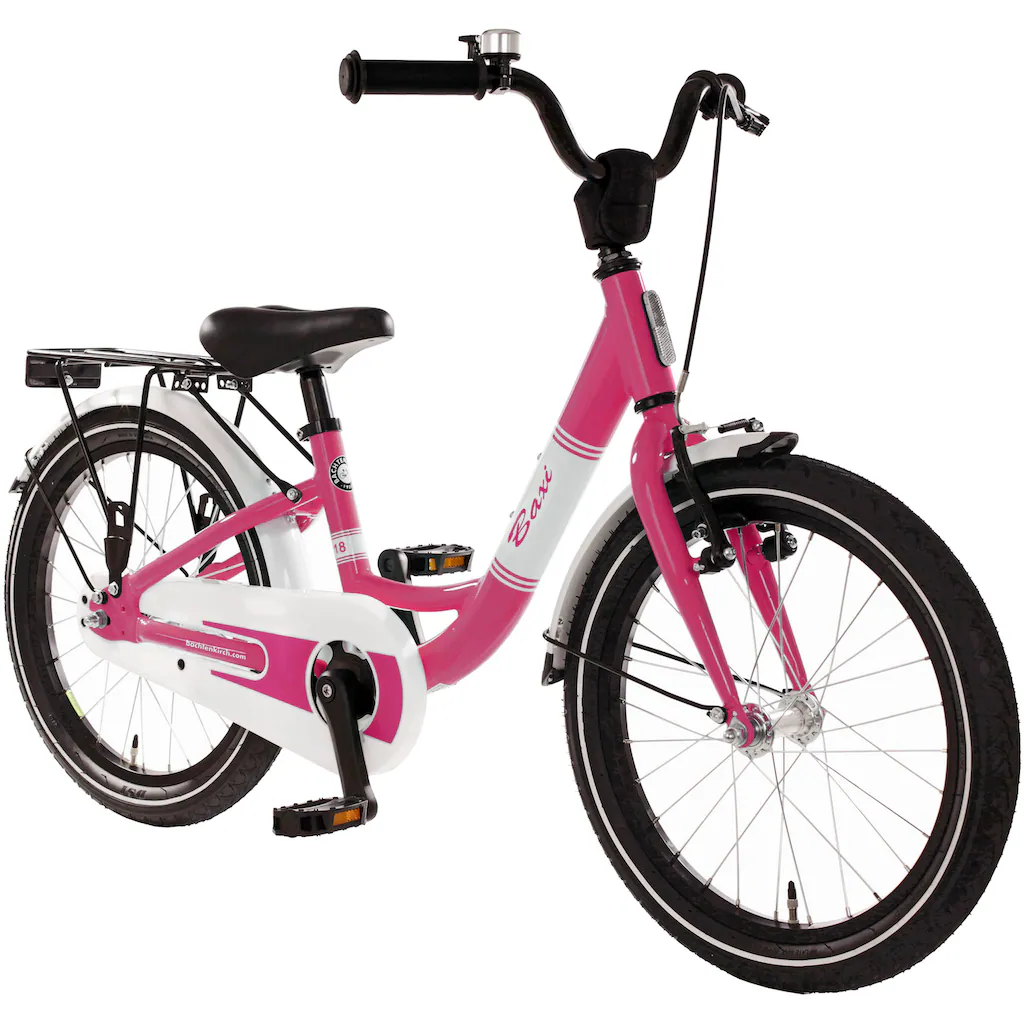Bachtenkirch Kinderfahrrad »18" Baxi - pink« 1 Gang ohne Schaltung (Packung) Alu Kinderfahrrad mit Vollausstattung erhältlich in 14/16/18 Zoll auf Rechnung online bestellen Nur für heute