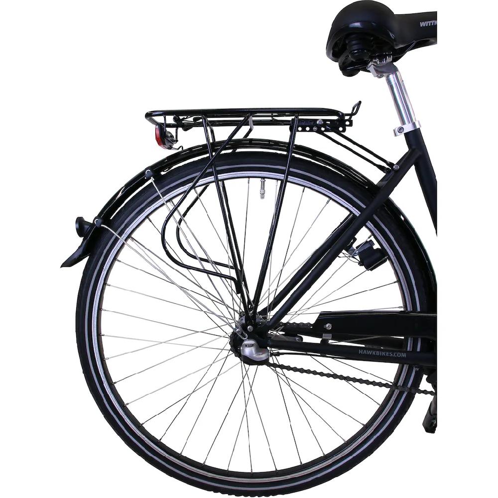 HAWK Bikes Cityrad »City Wave Premium Black« 3 Gang Shimano Nexus Schaltwerk für Damen und Herren auf Raten zollfrei