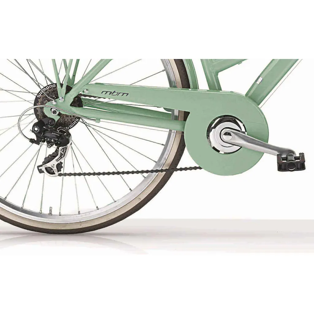 MBM Trekkingrad »New Boulevard« 18 Gang Shimano TY300 Schaltwerk Kettenschaltung für Damen Kettenschaltung auf Rechnung online bestellen Online