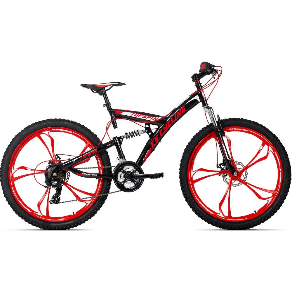 KS Cycling Mountainbike »Topspin« 21 Gang Shimano Tourney Schaltwerk Kettenschaltung für Herren Kettenschaltung auf Raten Begrenztes Angebot
