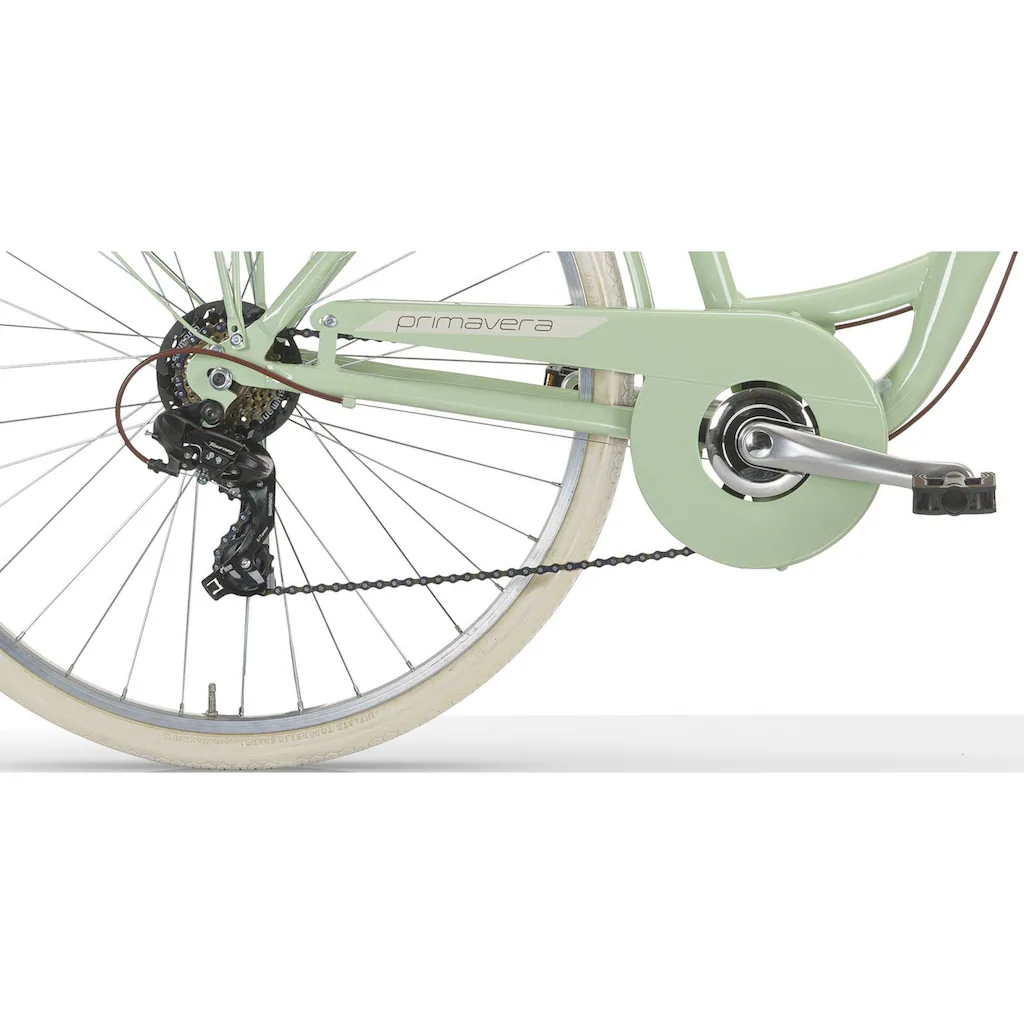 MBM Cityrad »NEW Primavera« 6 Gang Shimano TY300 Schaltwerk Kettenschaltung für Damen Kettenschaltung auf Rechnung online bestellen Riesige Ersparnisse