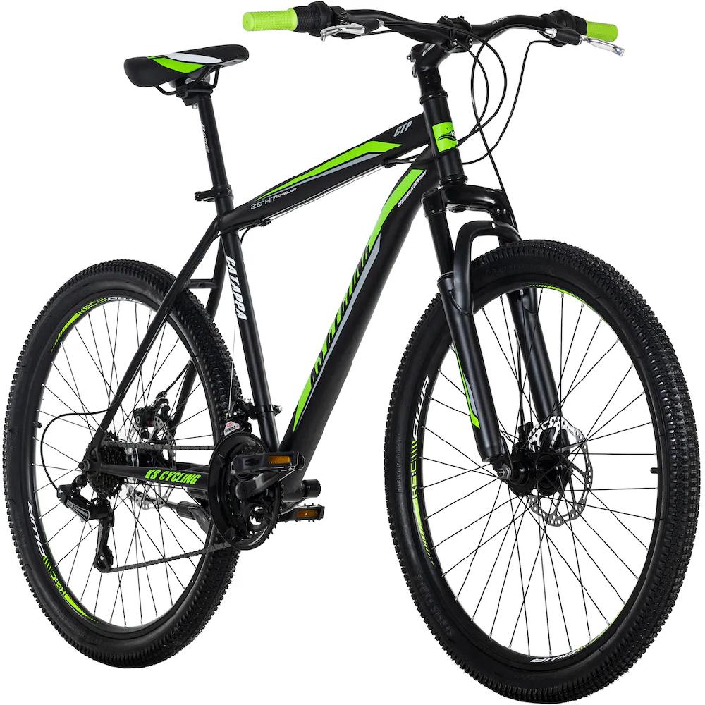KS Cycling Mountainbike »Catappa« 21 Gang Shimano Tourney Schaltwerk Kettenschaltung für Damen und Herren Kettenschaltung Outlet