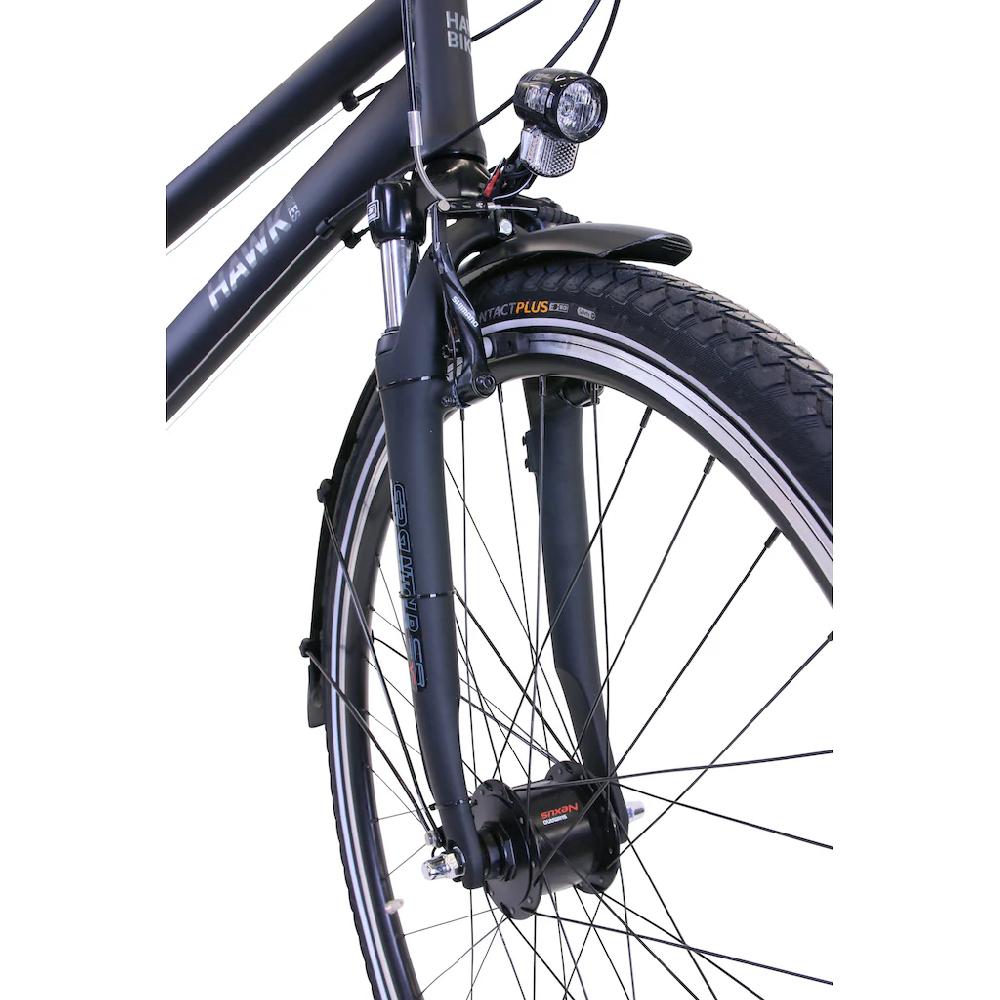 HAWK Bikes Trekkingrad »Trekking Lady Premium Plus Black« 24 Gang microSHIFT für Damen und Herren Fabrik Onlineshop