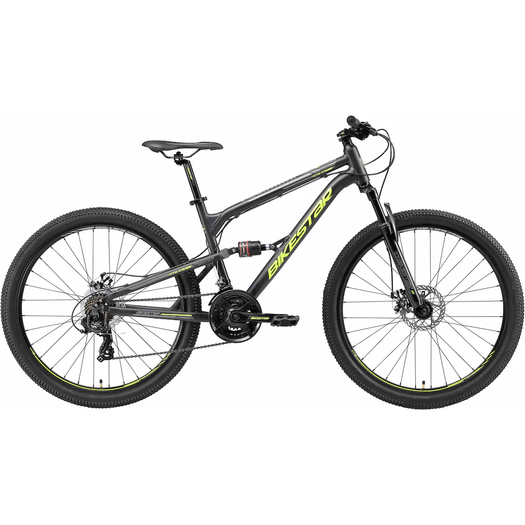 Bikestar Mountainbike 21 Gang Shimano RD-TY300 Schaltwerk Kettenschaltung für Damen und Herren Kettenschaltung auf Raten