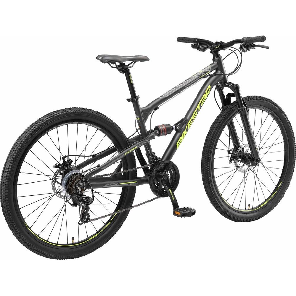 Bikestar Mountainbike 21 Gang Shimano RD-TY300 Schaltwerk Kettenschaltung für Damen und Herren Kettenschaltung auf Raten Weihnachtsangebot