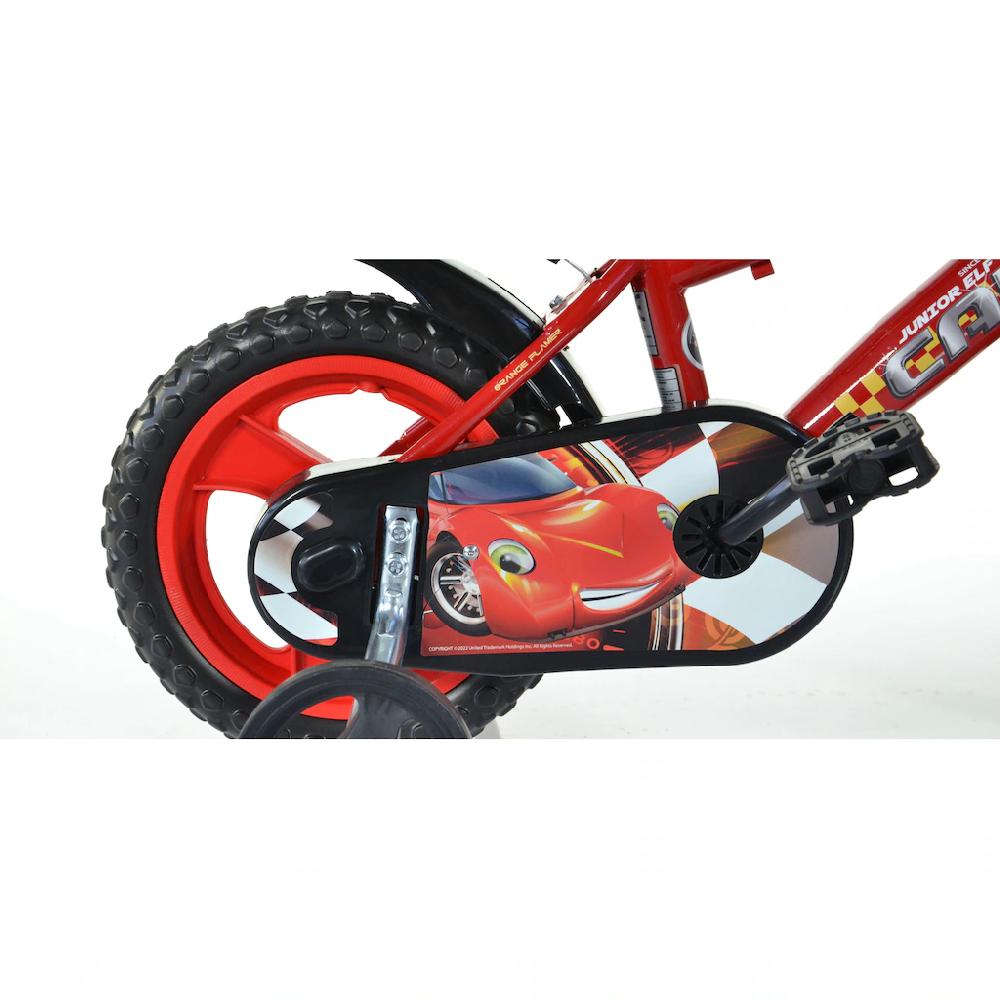 Dino Kinderfahrrad »Cars Buddy 12 Zoll« 1 Gang mit Stützrädern Trinkflasche und Frontschild Versandkostenfrei