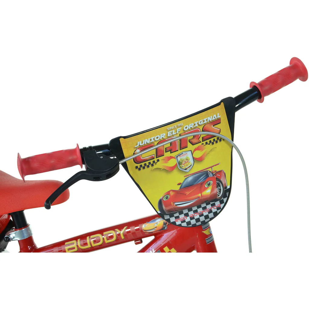 Dino Kinderfahrrad »Cars Buddy 12 Zoll« 1 Gang mit Stützrädern Trinkflasche und Frontschild Versandkostenfrei