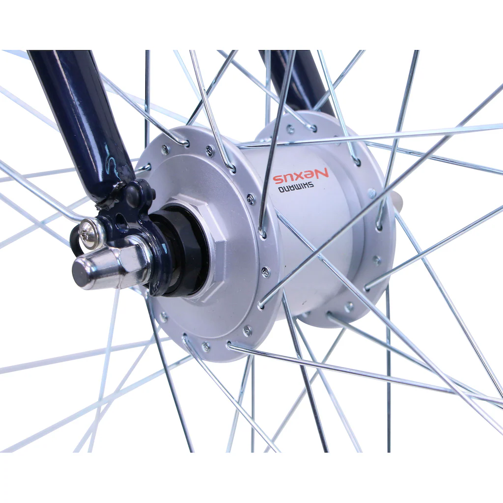 HAWK Bikes Cityrad »CityTrek Easy Blue Gent« 7 Gang Shimano Tourney Schaltwerk Kettenschaltung für Damen und Herren Kettenschaltung auf Raten Lagerräumung