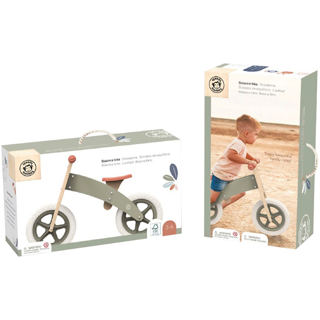 speedy monkey Laufrad »Laufrad« FSC®- schützt Wald - weltweit Top Angebot