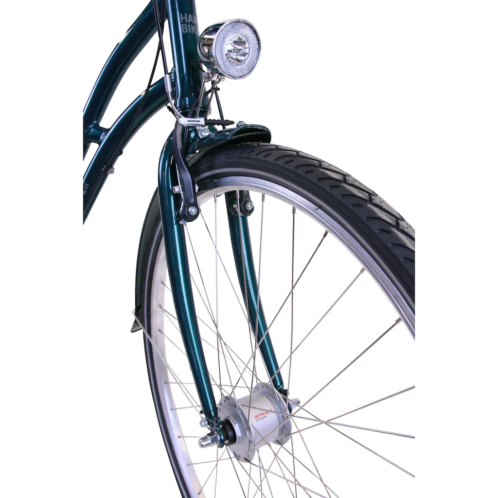 HAWK Bikes Cityrad »City Classic Joy British Green« 3 Gang Shimano Nexus Schaltwerk für Damen und Herren auf Raten Kauf eins, bekomm eins gratis