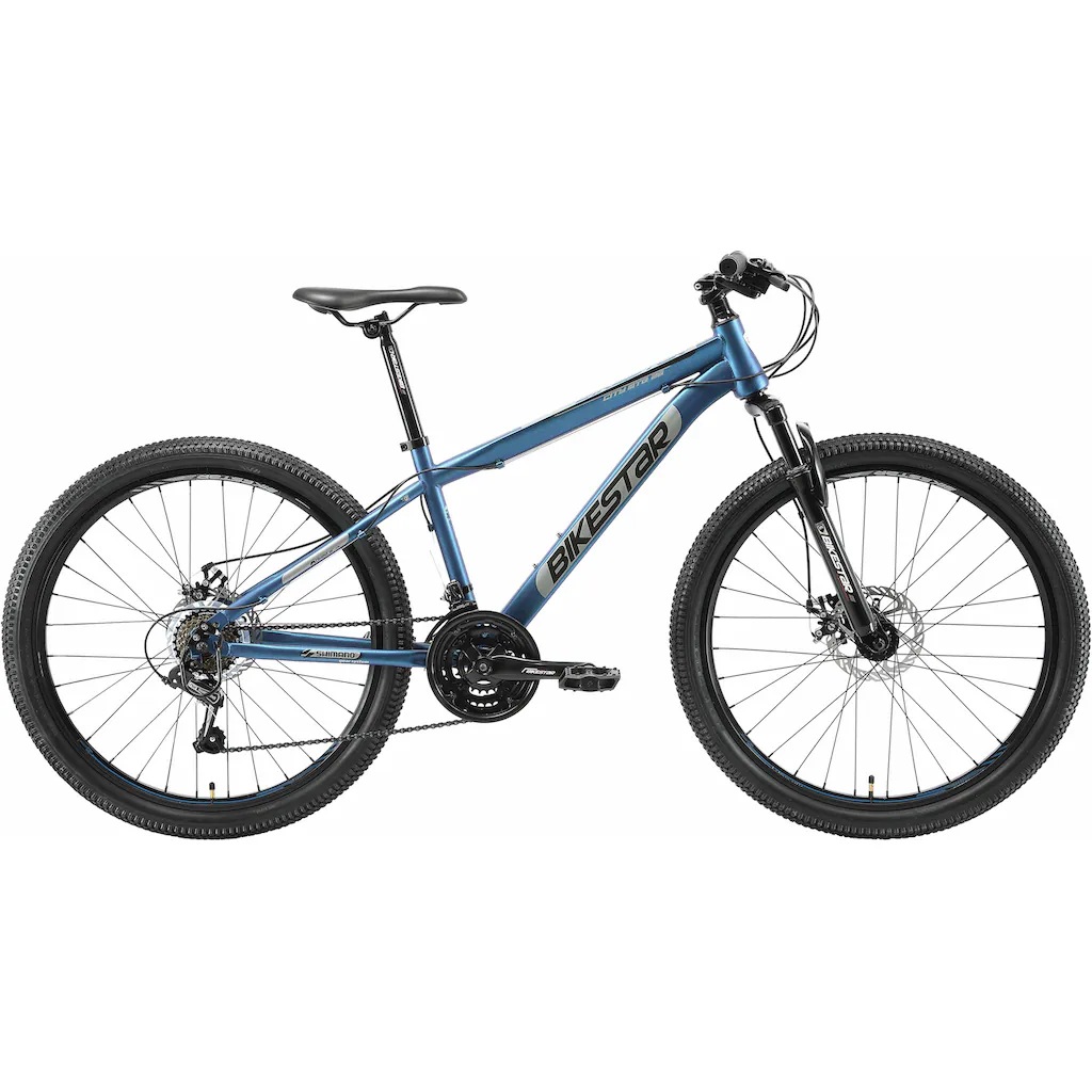 Bikestar Mountainbike 21 Gang Shimano RD-TY300 Schaltwerk Kettenschaltung für Damen und Herren Kettenschaltung