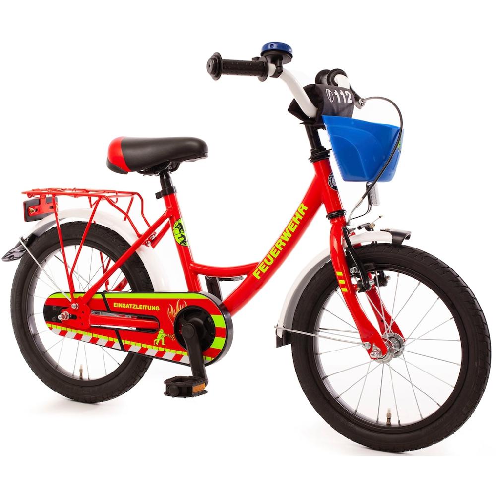 Bachtenkirch Kinderfahrrad »16" Feuerwehr« 1 Gang ohne Schaltung auf Rechnung online kaufen Bis zu 50% Rabatt