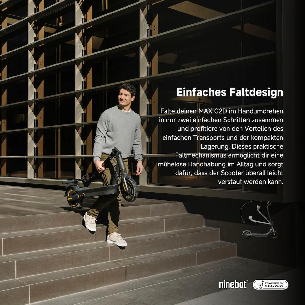ninebot by Segway E-Scooter »KickScooter MAX G2 D« Electric Scooter mit Straßenzulassung bis zu 70 km Reichweite Online Shopping