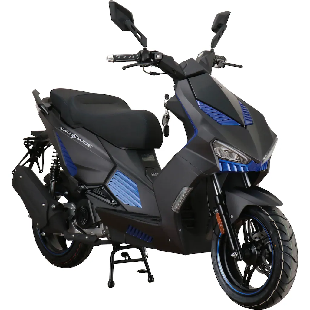 Alpha Motors Motorroller »SHARK« 50 cm³ 45 km/h Euro 5 3 PS mit integr. Alarmanlage Keyless-System und USB-Anschluss auf Rechnung Weihnachtsangebot