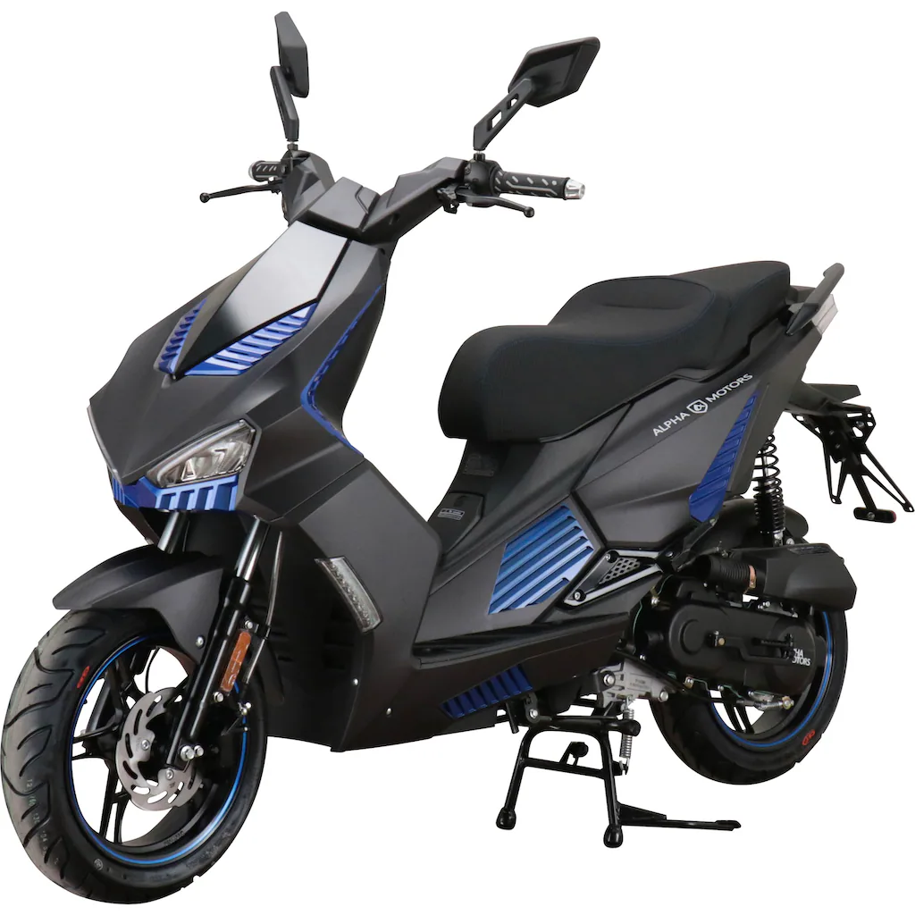Alpha Motors Motorroller »SHARK« 50 cm³ 45 km/h Euro 5 3 PS mit integr. Alarmanlage Keyless-System und USB-Anschluss auf Rechnung Weihnachtsangebot