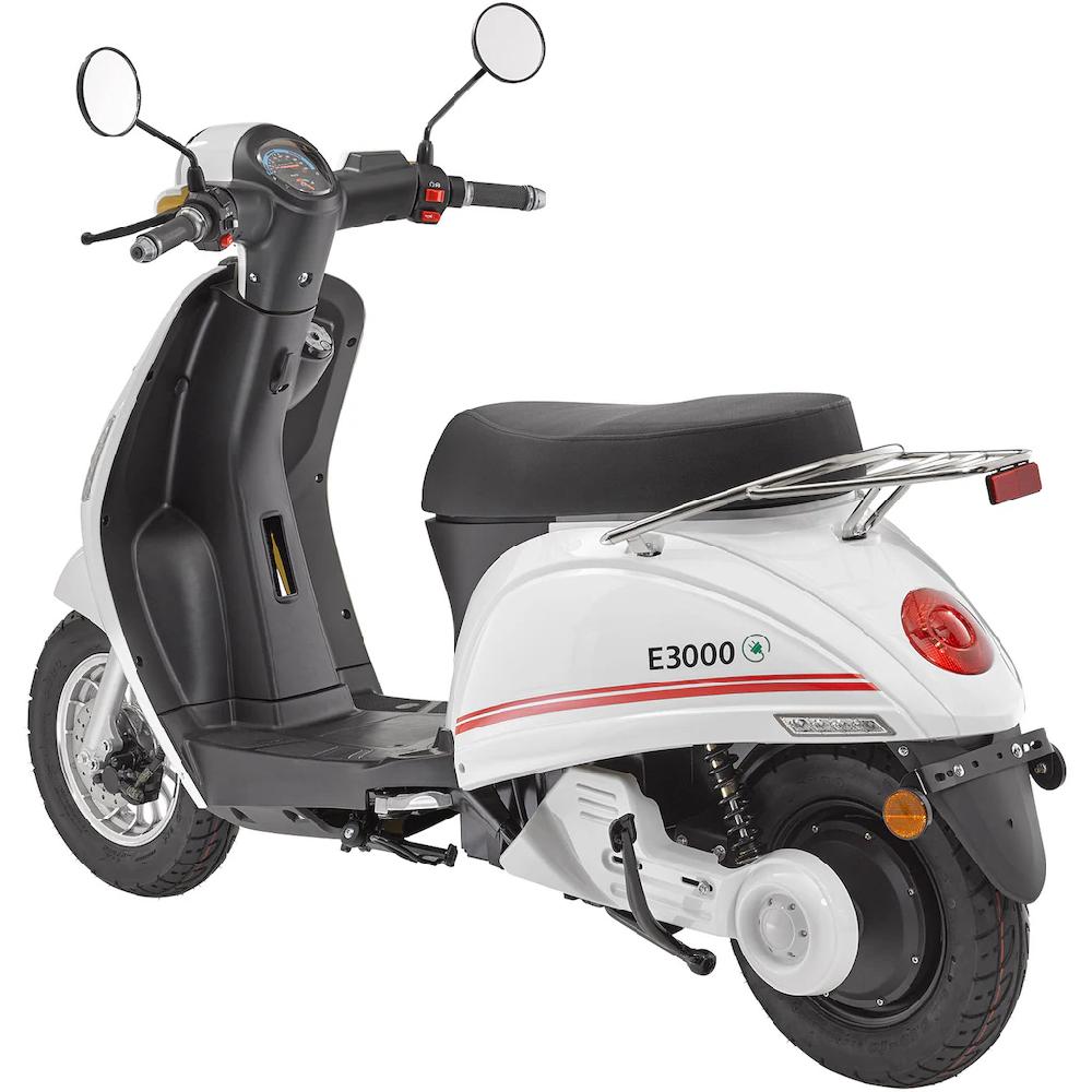 Luxxon E-Motorroller »E3000« bis zu 55 km Reichweite mit Straßenzul. 2 Sitzplätze Vatertagsangebot