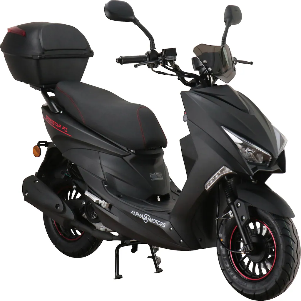 Alpha Motors Motorroller »Speedstar FI« 50 cm³ 25 km/h Euro 5 2 72 PS (mit Topcase) mit Lenkerschloss auf Rechnung online bestellen Online Outlet
