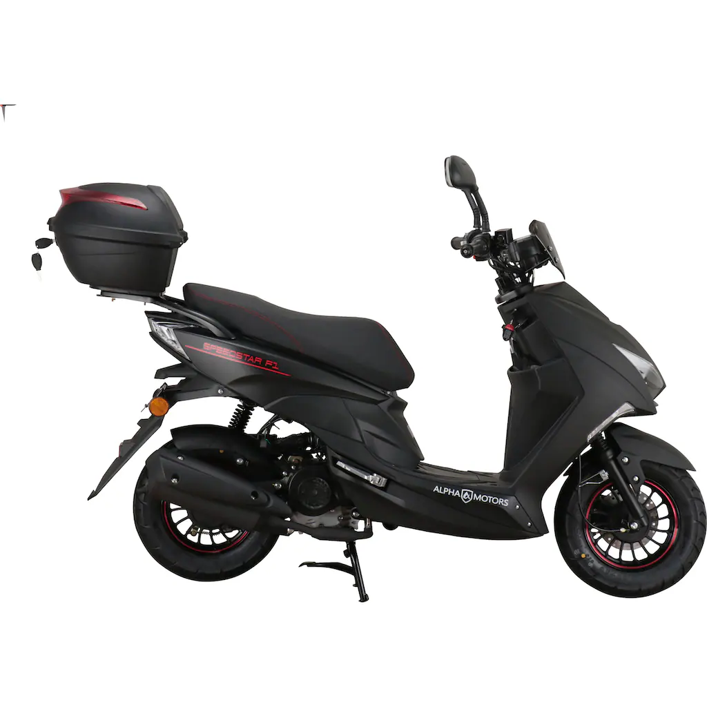 Alpha Motors Motorroller »Speedstar FI« 50 cm³ 25 km/h Euro 5 2 72 PS (mit Topcase) mit Lenkerschloss auf Rechnung online bestellen Online Outlet