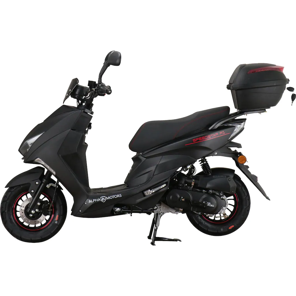 Alpha Motors Motorroller »Speedstar FI« 50 cm³ 25 km/h Euro 5 2 72 PS (mit Topcase) mit Lenkerschloss auf Rechnung online bestellen Online Outlet