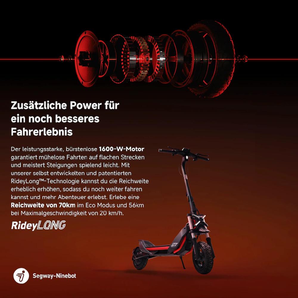 ninebot by Segway E-Scooter »Segway ZT3 Pro D« Electric Scooter mit Straßenzulassung bis zu 70 km Reichweite Exklusive Angebote