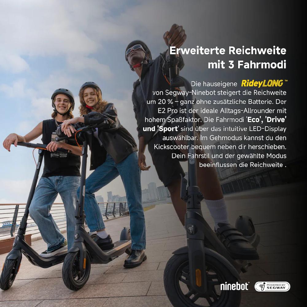 ninebot by Segway E-Scooter »KickScooter E2 PRO D« Electric Scooter mit Straßenzulassung bis zu 35 km Reichweite Tägliche Deals