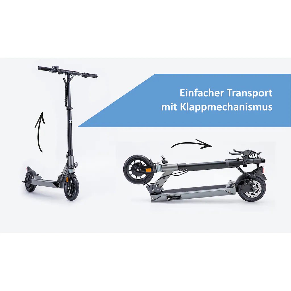 L.A. Sports E-Scooter »Speed Deluxe 7.8-350 ABE« 20 km/h 25 km mit Straßenzulassung bis zu 25 km Reichweite auf Rechnung online bestellen Sonderangebote