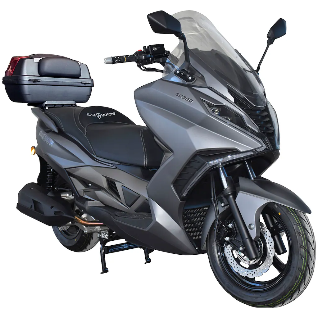 Alpha Motors Motorroller »Sport Cruiser 300« 276 cm³ 125 km/h Euro 5 23 79 PS (mit Topcase) mit integr. Alarmanlage Keyless-System USB-Anschluss und Windschild auf Rechnung online bestellen Riesige Ersparnisse